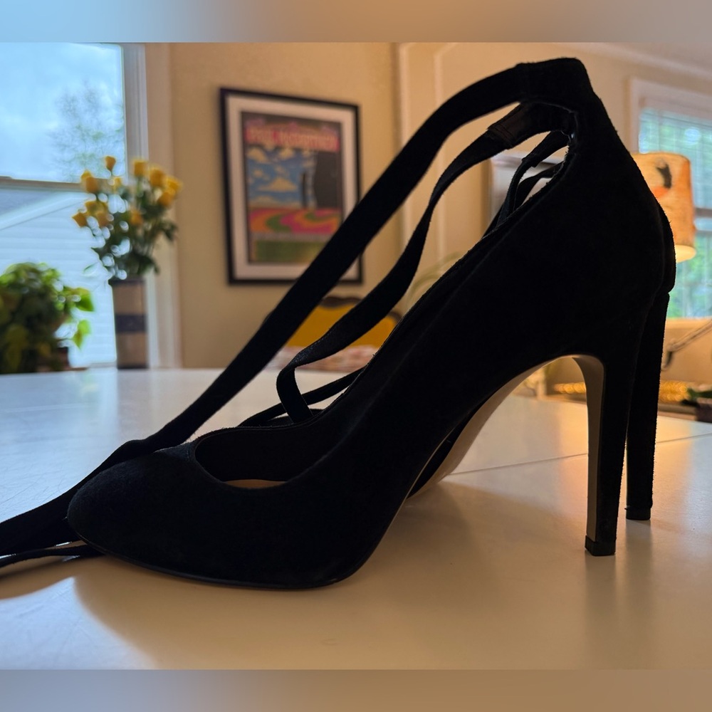 Suede BCBG heels